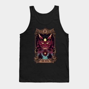 Major Arcana Tarot Card The Devil XV Halloween Tank Top